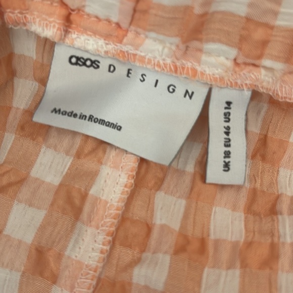 𝅺ASOS DESIGN Gingham Print Mini Skirt - Picture 6 of 7